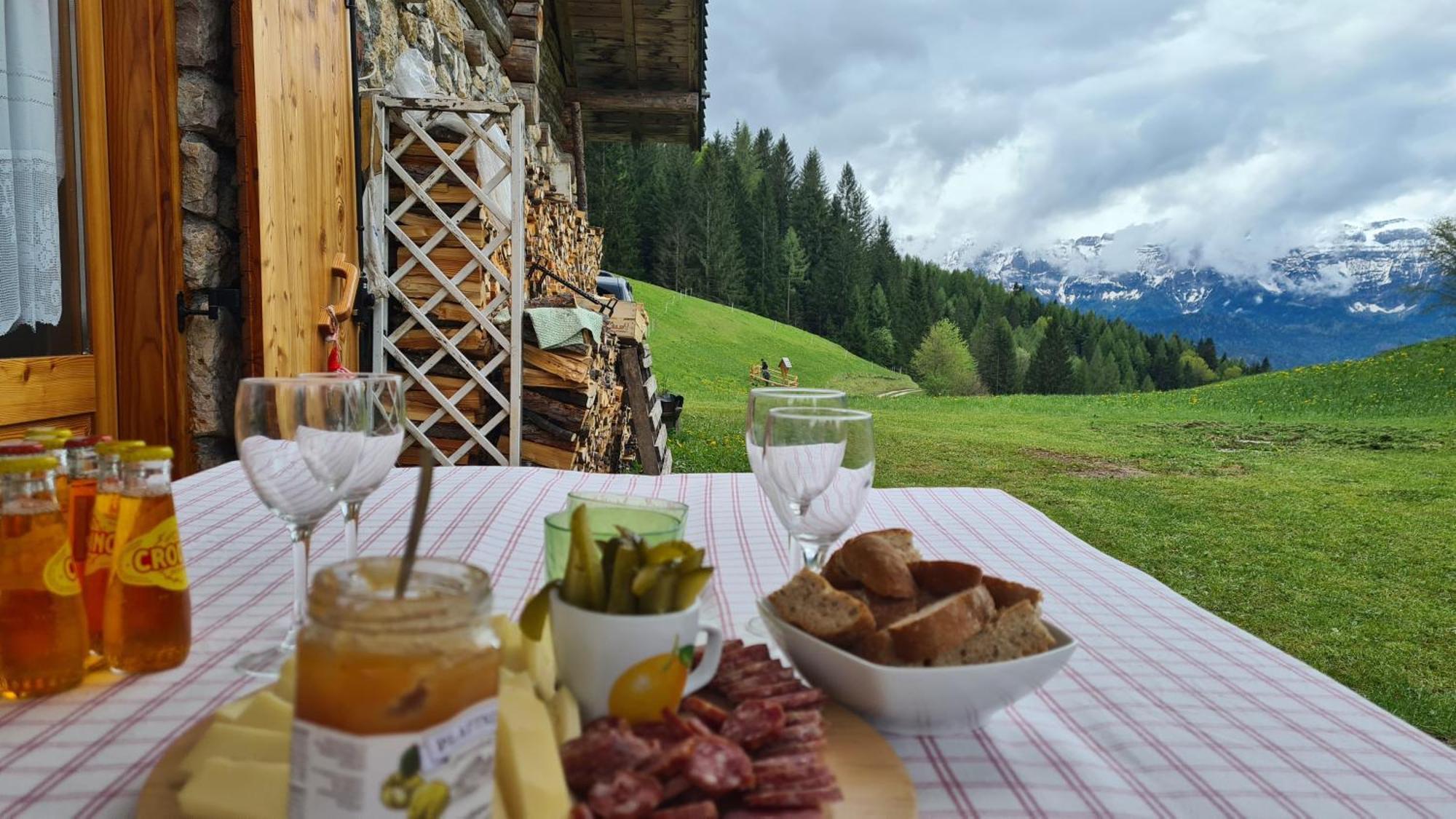 Baita Pra Petina Pale Di San Martino Siror Buitenkant foto